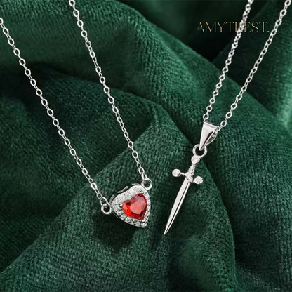 Heart & Sword Necklace