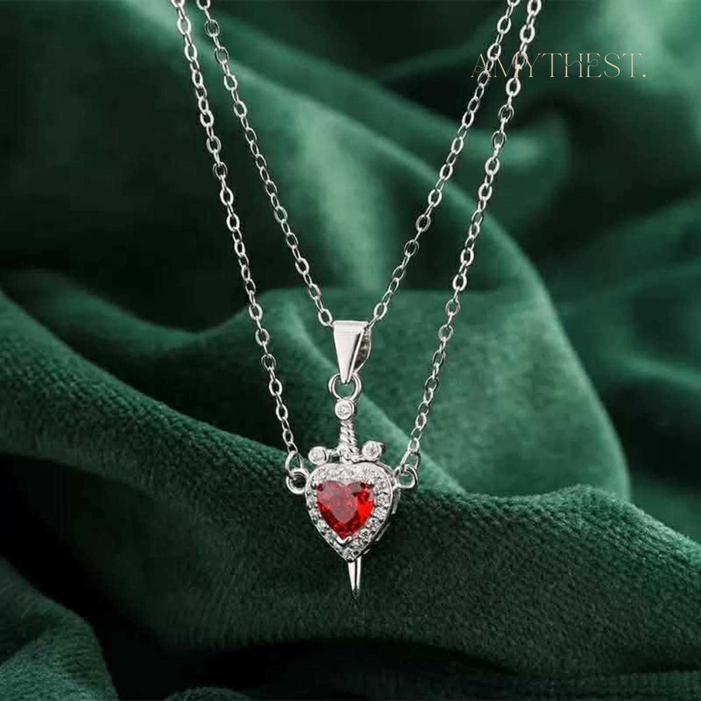 Heart & Sword Necklace