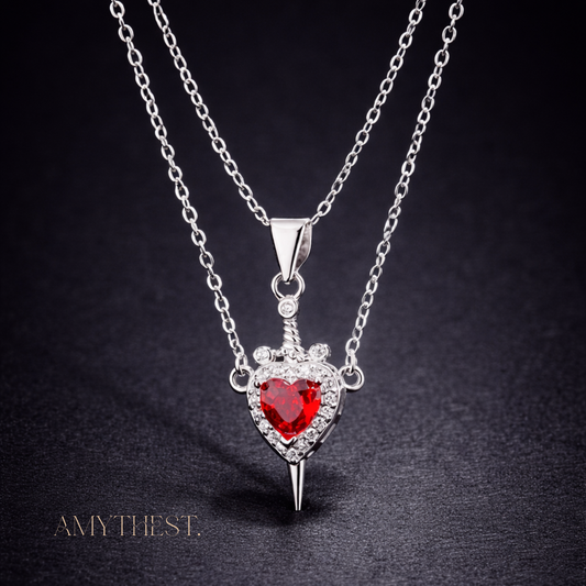 Heart & Sword Necklace