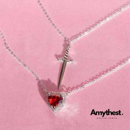 Heart & Sword necklace