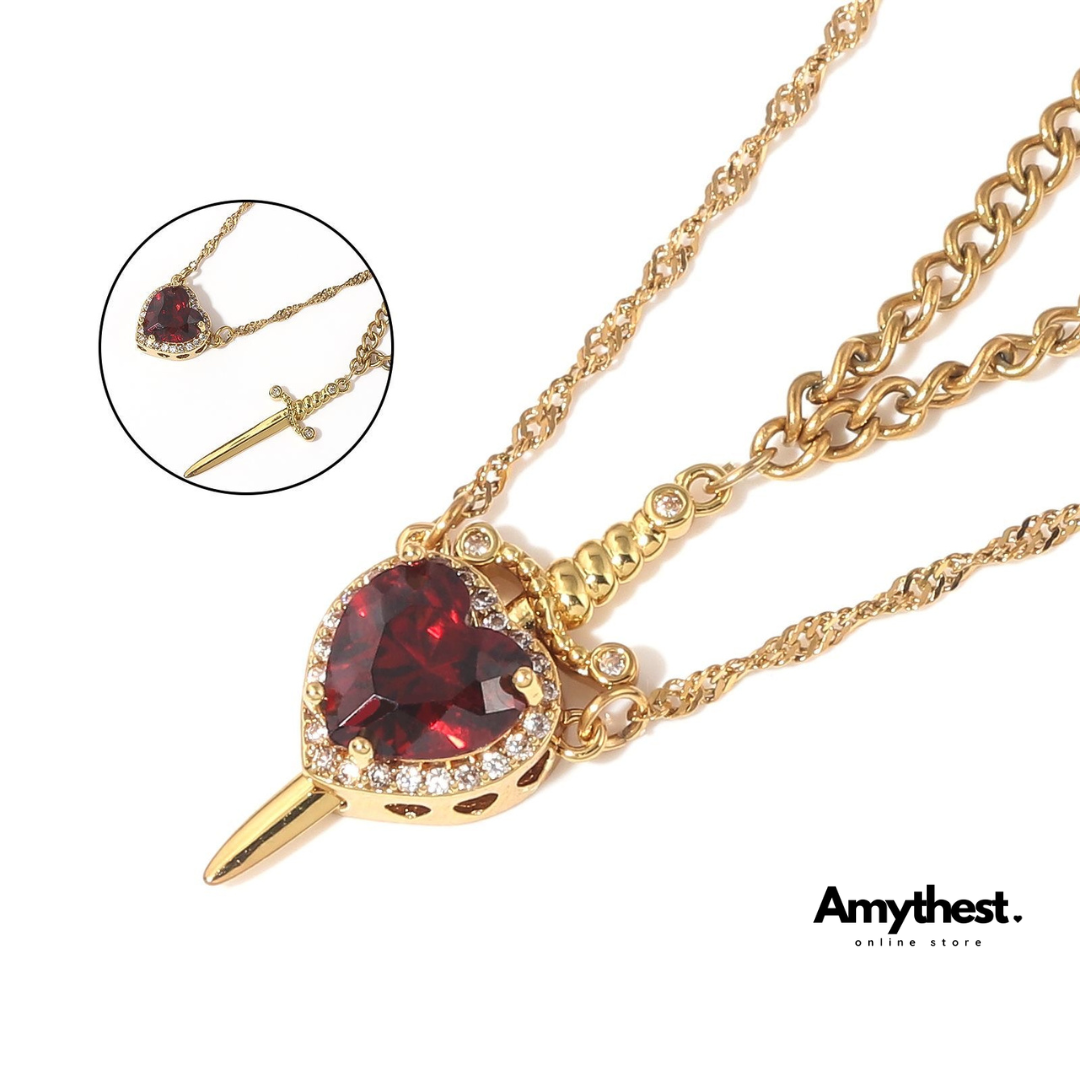 Heart & Sword necklace