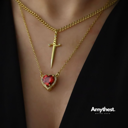 Heart & Sword necklace