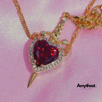Heart & Sword necklace